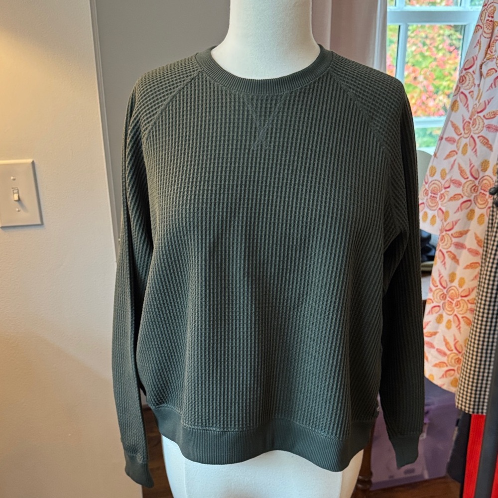 EUC - Toad&Co Olive Knit Sweater
